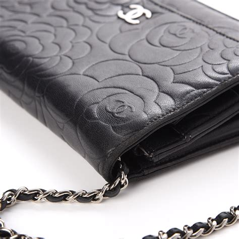 chanel camellia wallet on chain replica|chanel lambskin wallet on chain.